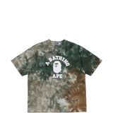 T-shirt con stampa logo tie-dye multicolore 