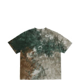 T-shirt con stampa logo tie-dye multicolore 