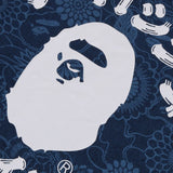 T-shirt con stampa in blu A bathing ape - uomo 