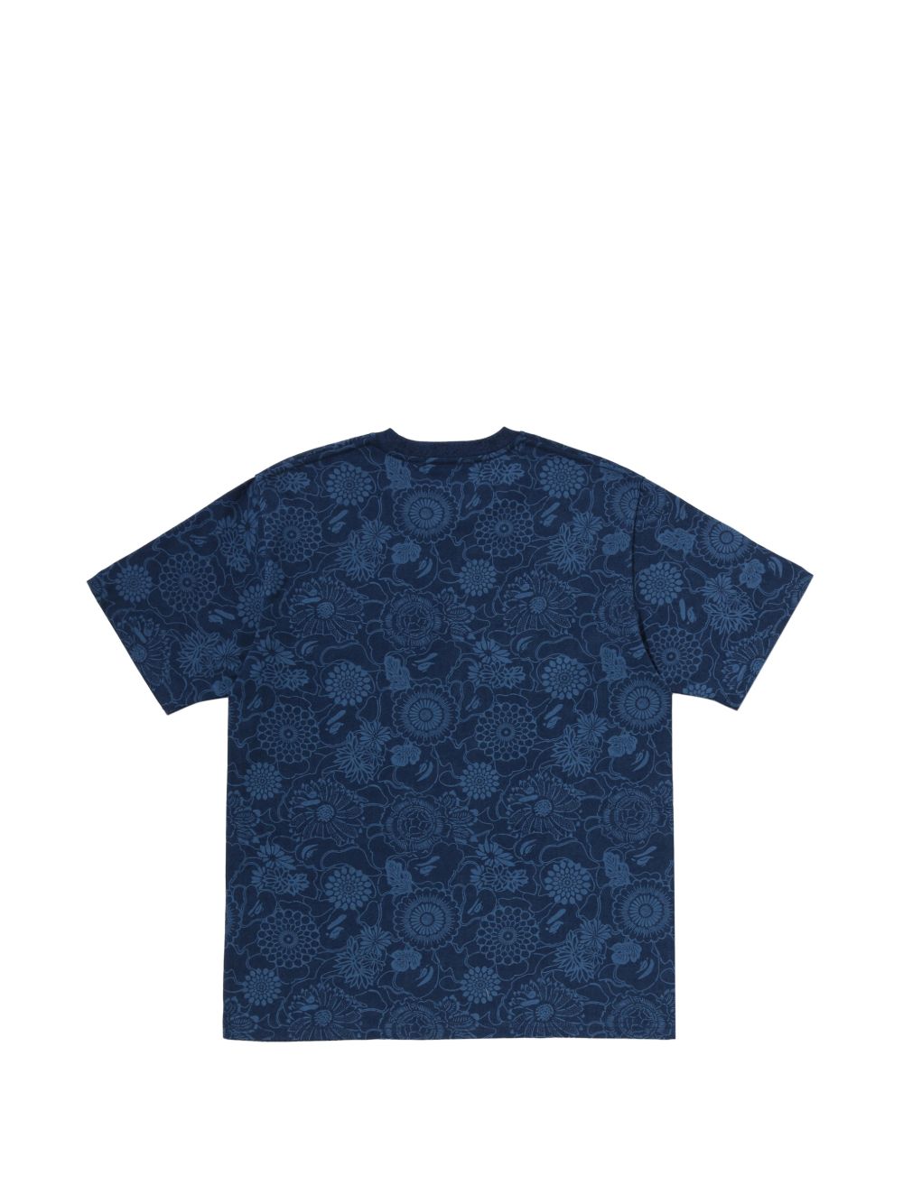 T-shirt con stampa in blu A bathing ape - uomo 