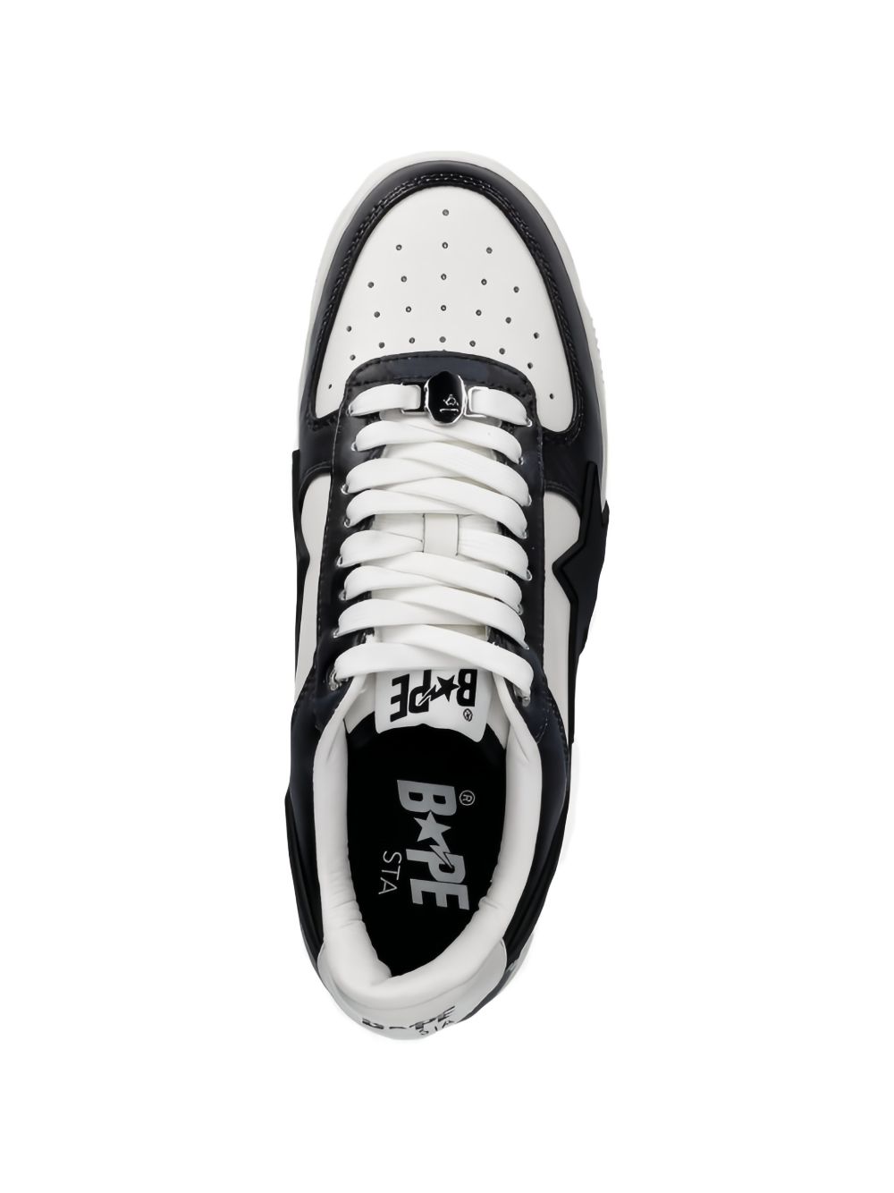 Sneakers basse sta #1 m2 in bianco e nero A Bathing Ape - uomo 