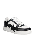 Sneakers basse sta #1 m2 in bianco e nero A Bathing Ape - uomo 