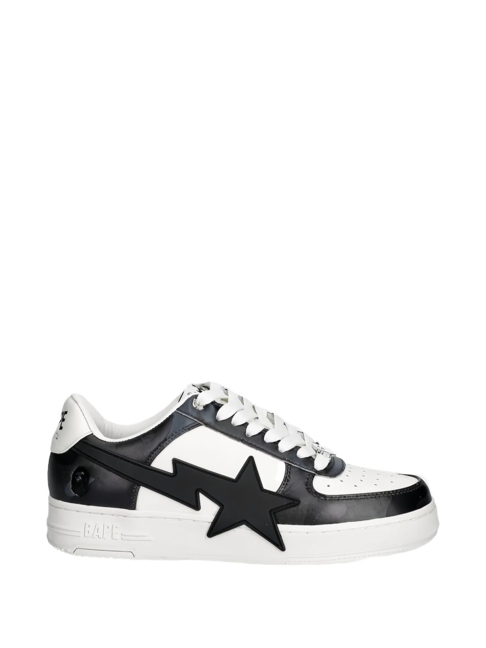 Sneakers basse sta #1 m2 in bianco e nero A Bathing Ape - uomo 
