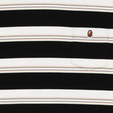 T-shirt a righe a maniche lunghe multicolore A bathing Ape - uomo 