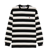 T-shirt a righe a maniche lunghe multicolore A bathing Ape - uomo 