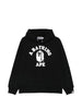 Felpa con stampa logo in nero A bathing ape - uomo