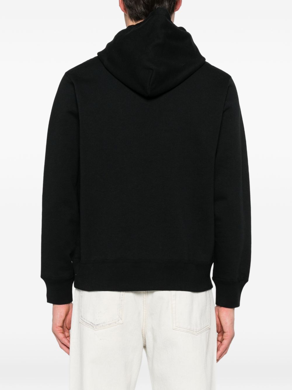 Felpa con stampa logo in nero A bathing ape - uomo 