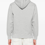Felpa con stampa logo in grigio A bathing ape - uomo 