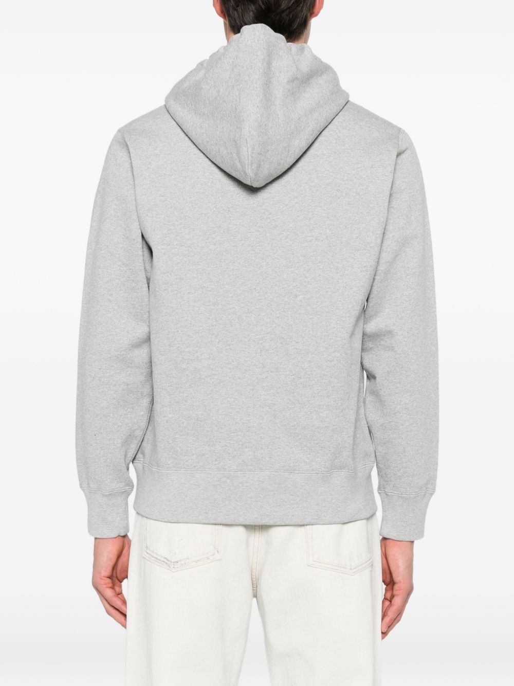 Felpa con stampa logo in grigio A bathing ape - uomo 