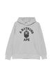 A bathing ape grey logo print sweatshirt - men