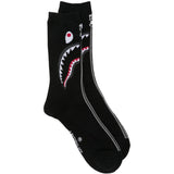 Calzini con ricamo Shark in nero 