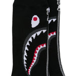 Calzini con ricamo Shark in nero 