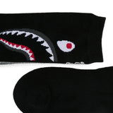 Calzini con ricamo Shark in nero 