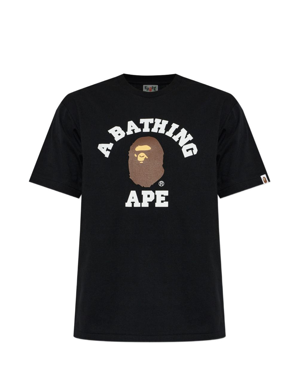 T-shirt con stampa in nero A bathing ape - uomo 