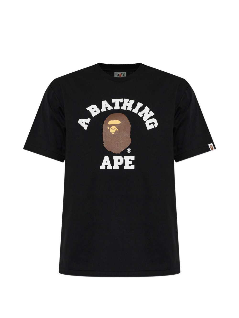 T-shirt con stampa in nero A bathing ape - uomo 