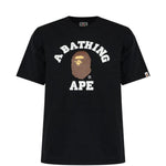 T-shirt con stampa in nero A bathing ape - uomo 