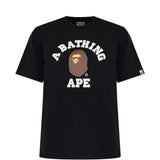T-shirt con stampa in nero A bathing ape - uomo 