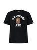 T-shirt con stampa in nero A bathing ape - uomo