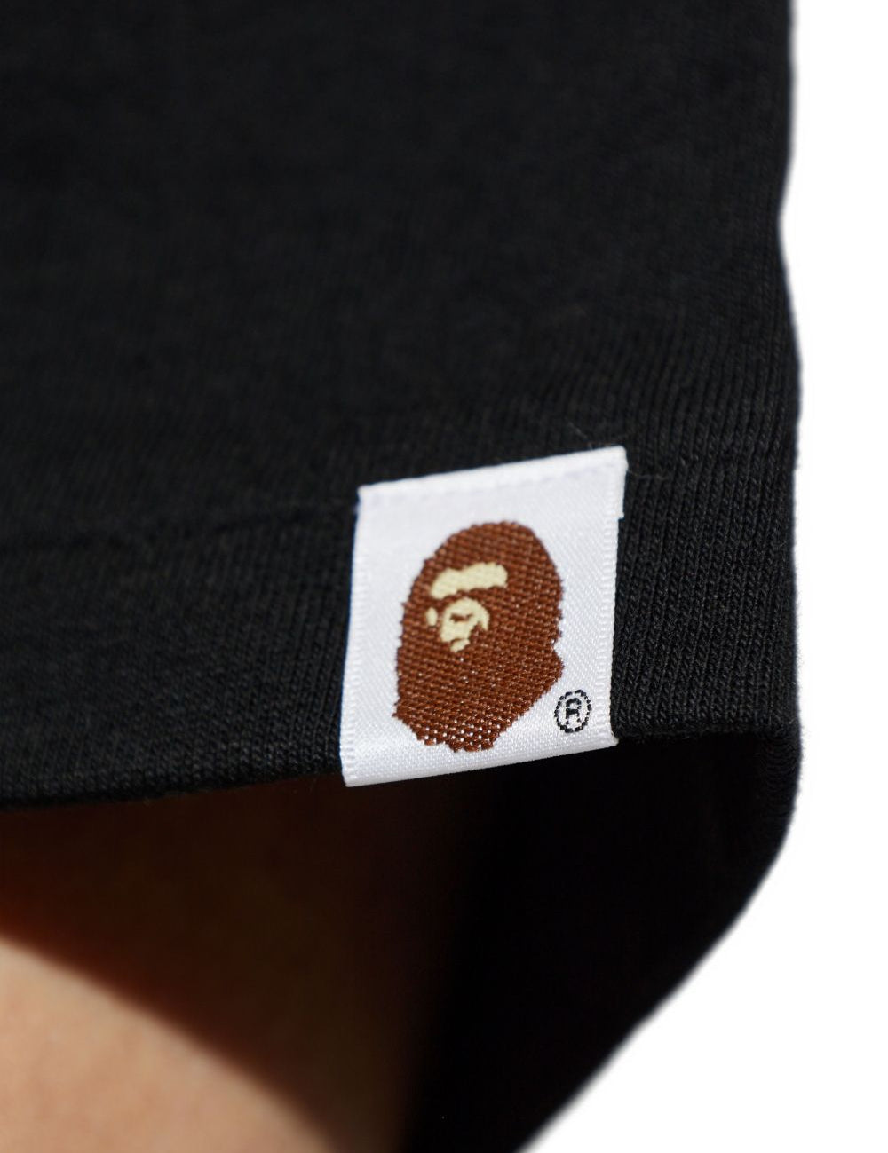 T-shirt con stampa in nero A bathing ape - uomo 