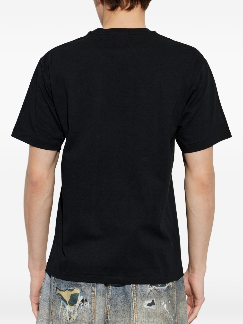 T-shirt con stampa in nero A bathing ape - uomo 