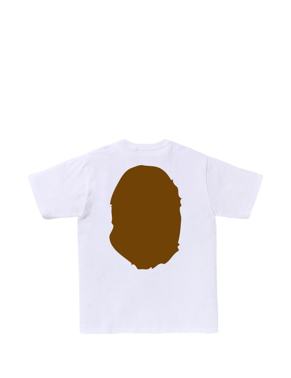 T-shirt con stampa in bianco A BATHING APE - uomo 