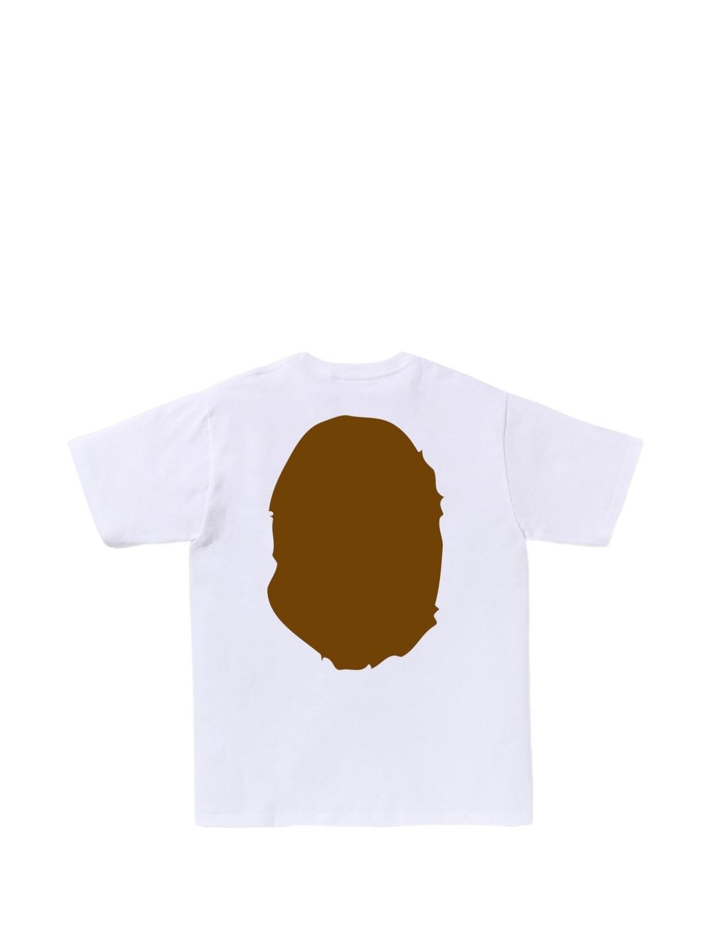 T-shirt con stampa in bianco A BATHING APE - uomo 