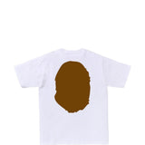 T-shirt con stampa in bianco A BATHING APE - uomo 
