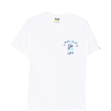 T-shirt con logo in bianco A bathing ape - uomo 