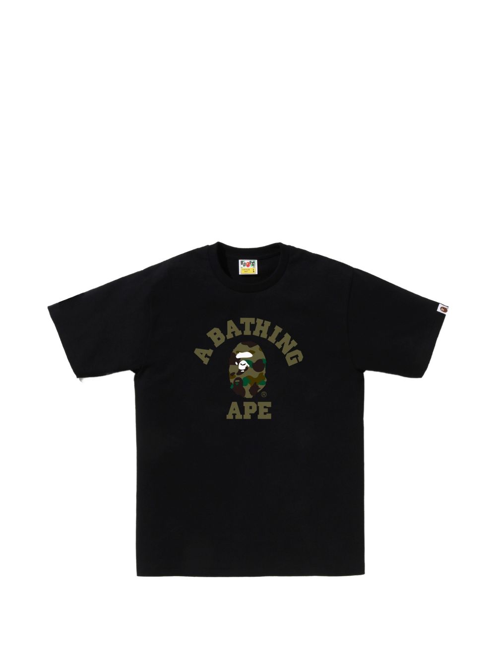 T-shirt 1st camo college  in nero A bathing ape - uomo 
