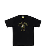 T-shirt 1st camo college  in nero A bathing ape - uomo 