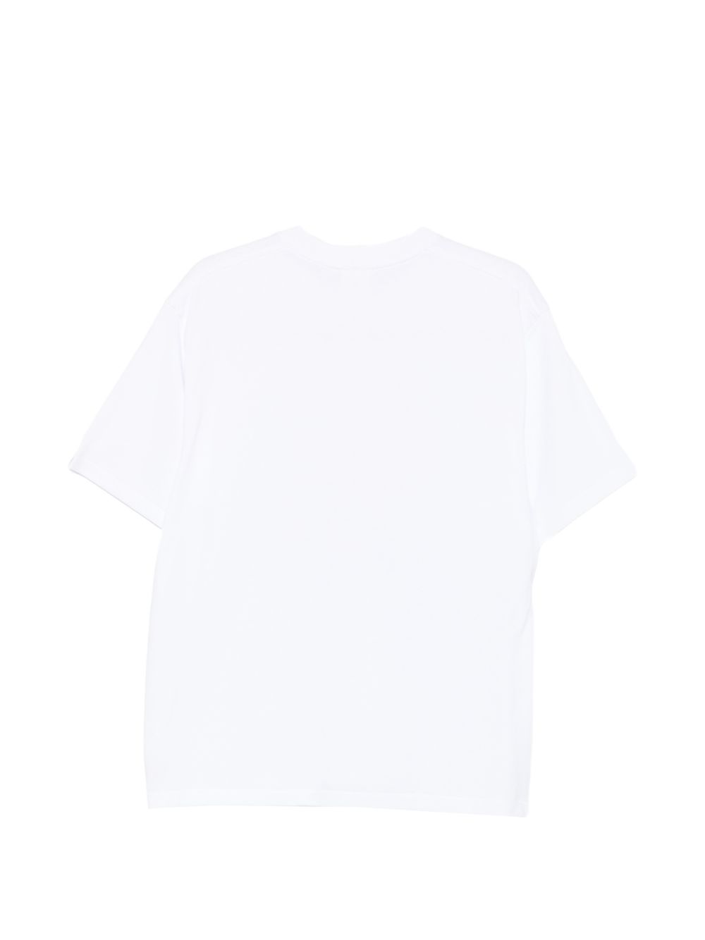 T-shirt con logo in bianco A bathing ape - uomo 