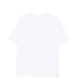 T-shirt con logo in bianco A bathing ape - uomo 
