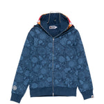 Felpa con cappuccio shark in blu A bathing ape - uomo 