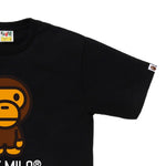 T-shirt con grafica di baby milo in nero A bathing ape - uomo 
