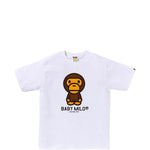 T-shirt con grafica di baby milo in bianco A bathing ape - uomo 