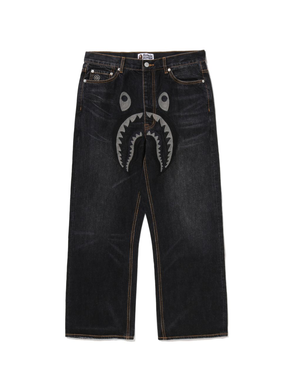 Jeans con applicazione in blu Bape - uomo 