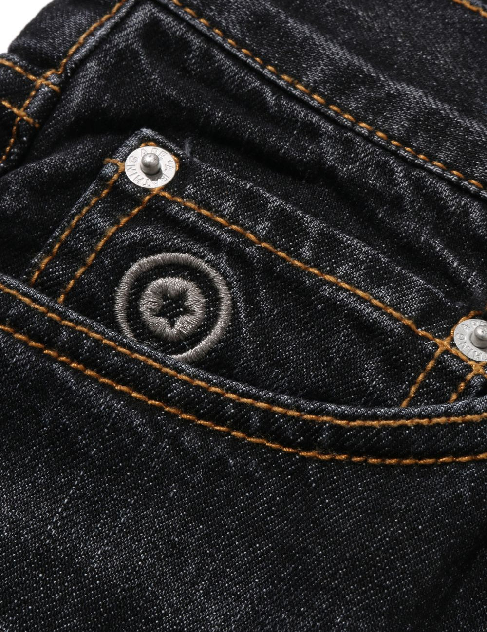 Jeans con applicazione in blu Bape - uomo 