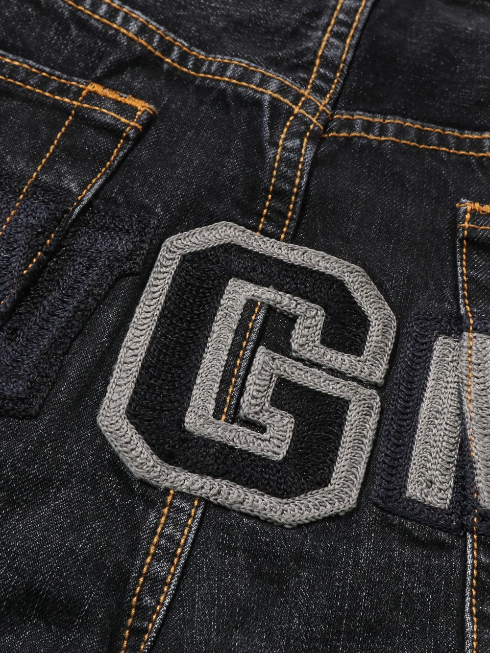 Jeans con applicazione in blu Bape - uomo 