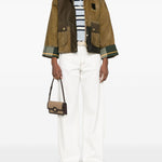 Giacca Alma con design color-block in marrone e verde Barbour - donna 