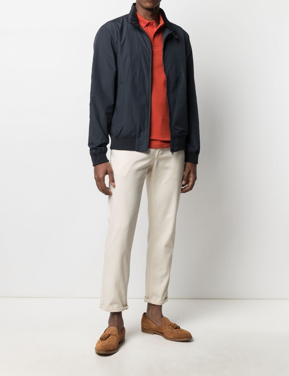 Bomber royston in blu BARBOUR - uomo 