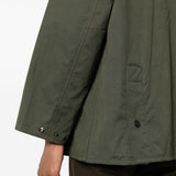 Giacca Bedale con collo a contrasto in verde e marrone Barbour - uomo 