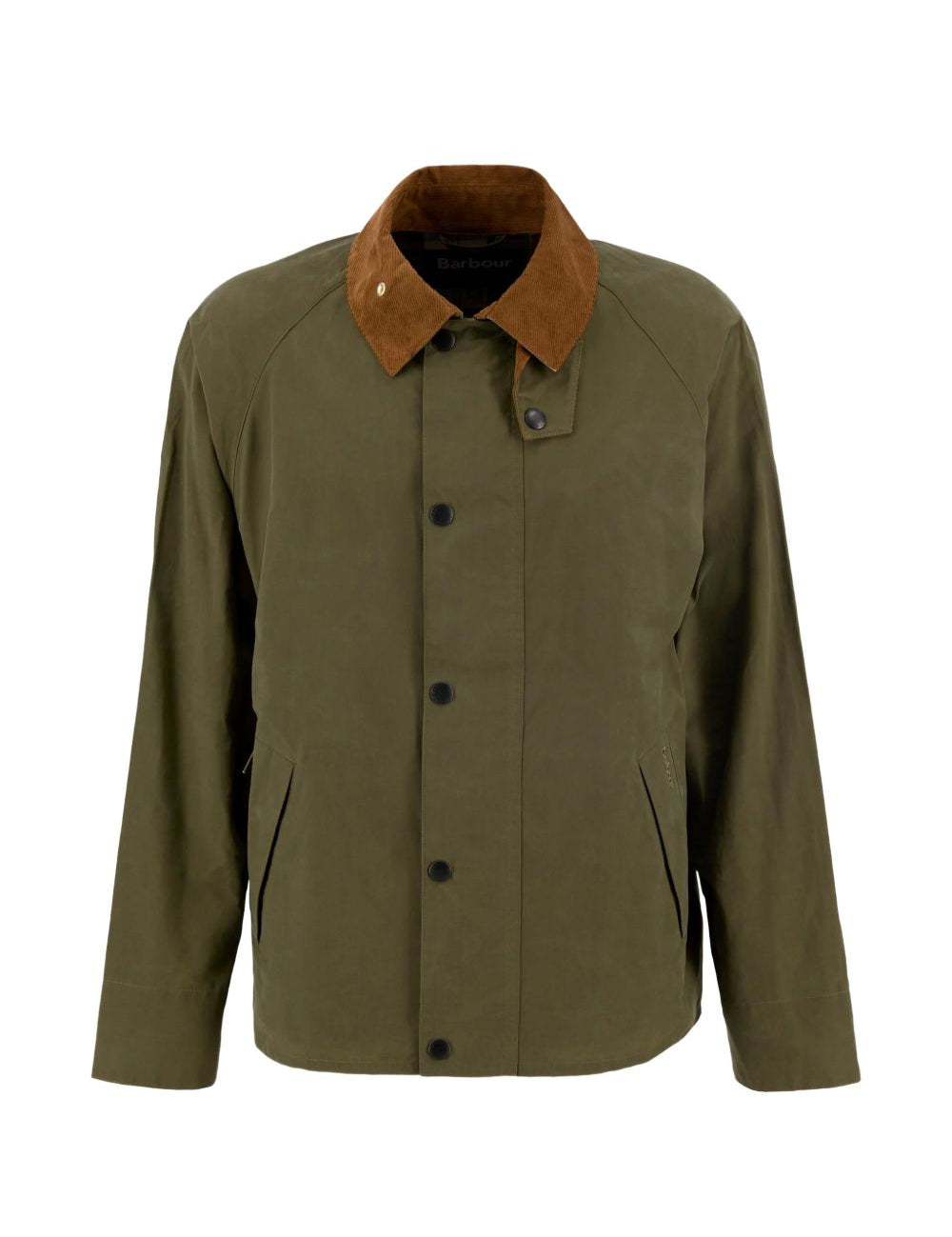 Giacca con colletto a coste in verde Barbour - uomo 