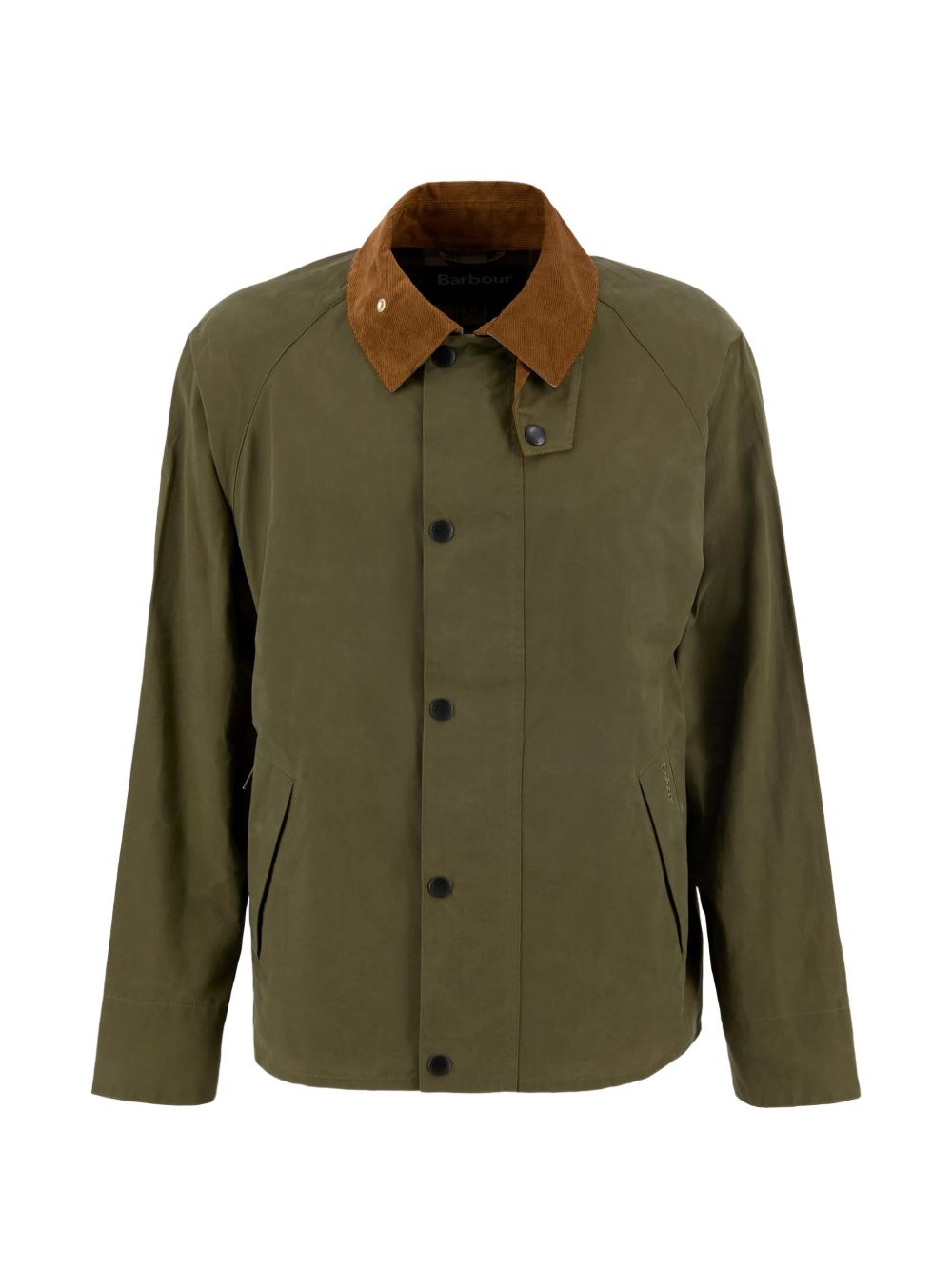 Giacca con colletto a coste in verde Barbour - uomo 