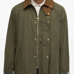 Giacca con colletto a coste in verde Barbour - uomo 