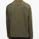 Giacca con colletto a coste in verde Barbour - uomo 