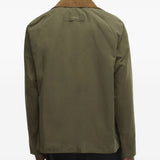 Giacca con colletto a coste in verde Barbour - uomo 