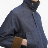 Giacca Bedale con risvolti in blu Barbour - uomo 