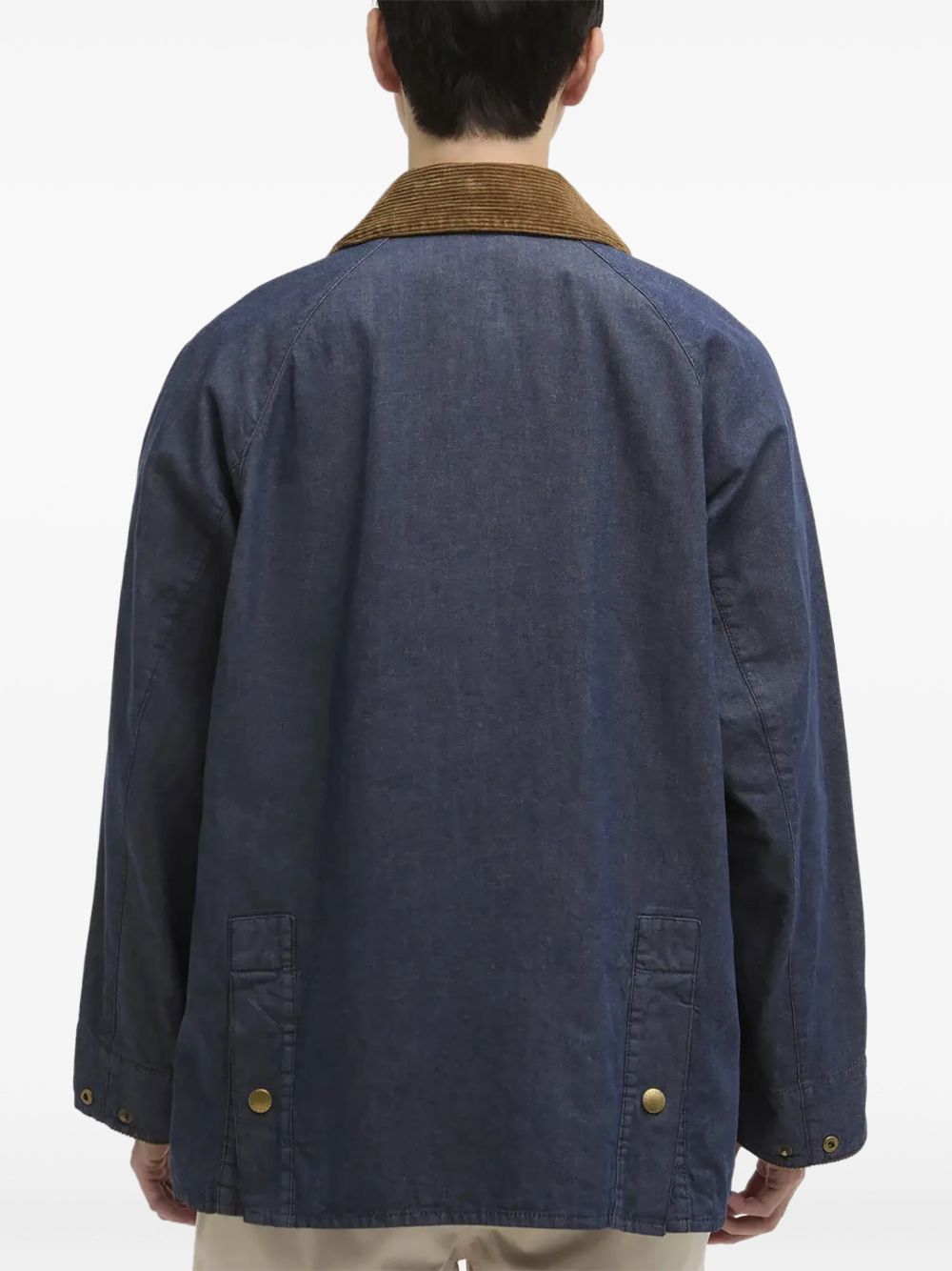 Giacca Bedale con risvolti in blu Barbour - uomo 