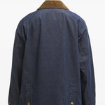 Giacca Bedale con risvolti in blu Barbour - uomo 