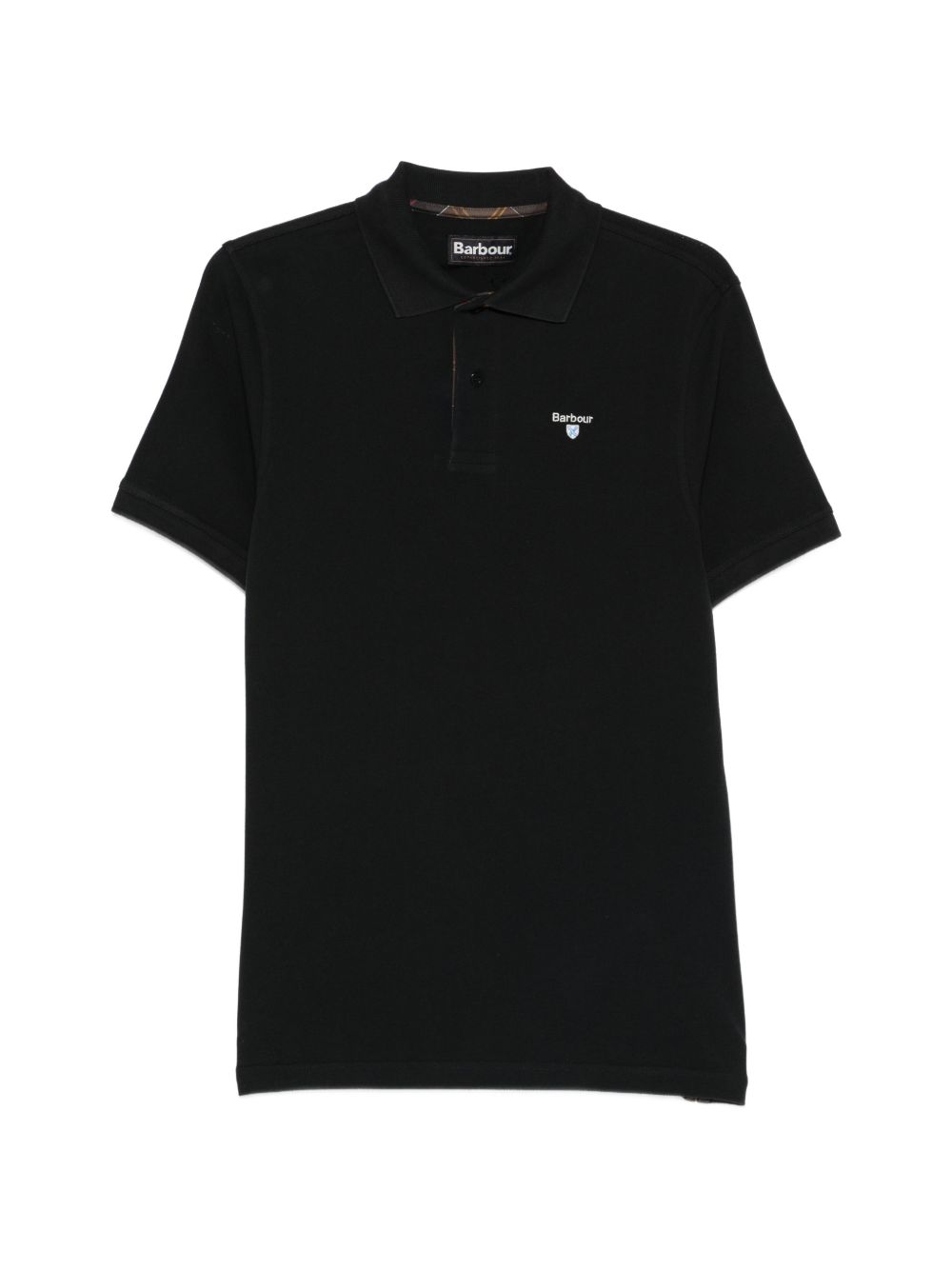 Polo con logo in nero Barbour - uomo 